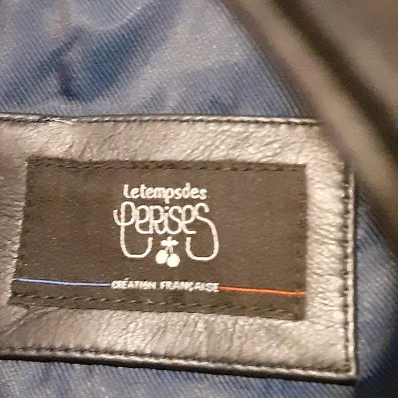 LE TEMP DES CERISES NAVY MOTO MENS JACKET FROM FRANCE